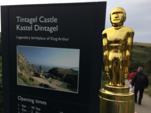 The Gold Moofie at Tintagel Castle